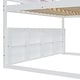 preview thumbnail 20 of 78, Full Size Loft Bed with Slide, Tent, and Storage Shelves - House Frame Kids Bed with Ladder and Car-Shaped Organizer