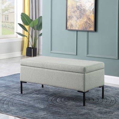 HomePop Storage Bench with Metal Legs