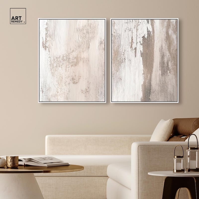 Striated Texture III Canvas Set of 2 by Art Remedy