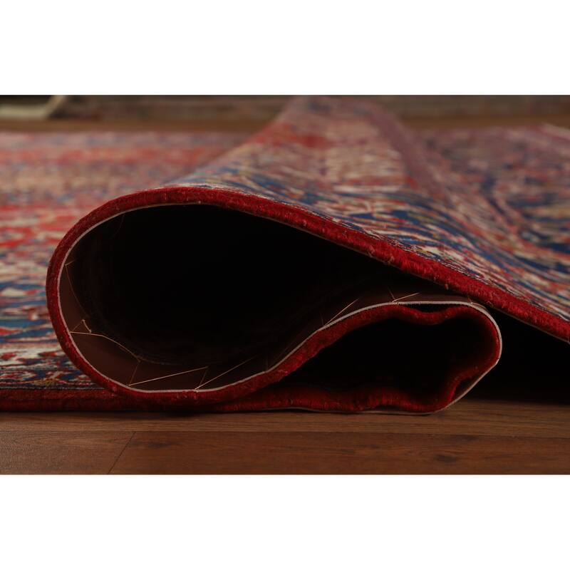 Hand Knotted Oriental 100% Wool Carpet Traditional Floral Red Najafabad Area Rug - 16' 8'' X 10' 4''