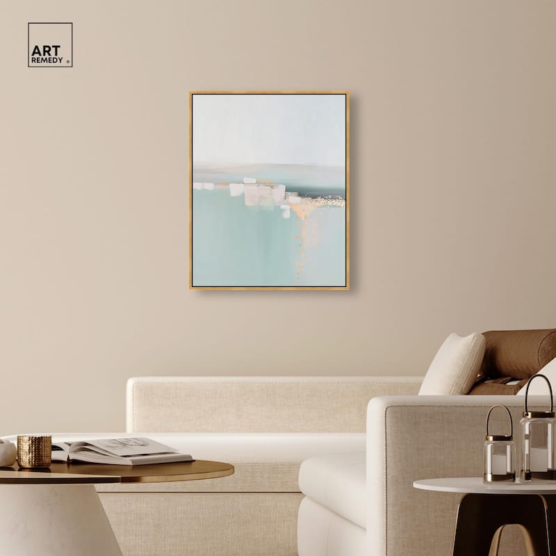 Shimmering Calm Canvas by Art Remedy