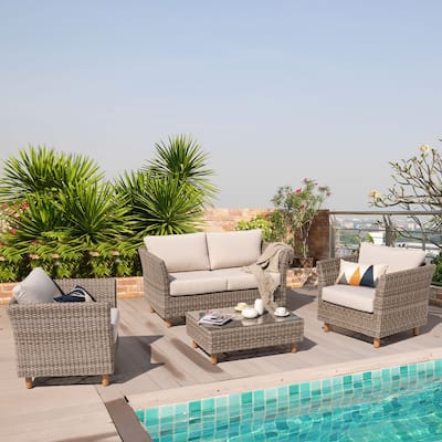Orlando 4-Piece Wicker Sofa Set