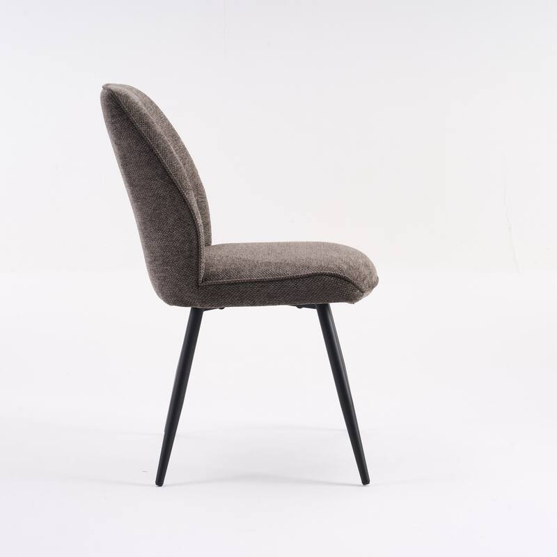 Set of 2 Modern Dining Chairs, Armless Upholstered Side Chairs