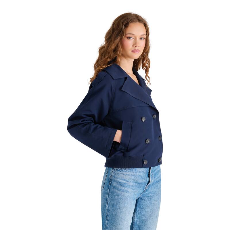 Steve Madden Maris Button Notched Collar Jacket