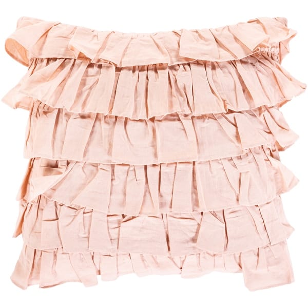 slide 2 of 2, Ryder Ruched Ruffle 20-inch Throw Pillow Cover Only - Blush