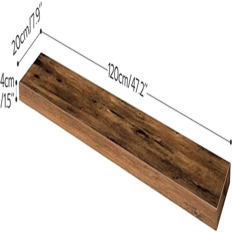 Floating Shelves - 7.9"D x 47.2"W x 1.5"H
