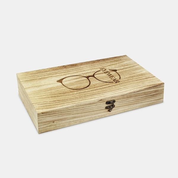 Wooden Eyewear Storage Case With 12 Compartments Bed Bath & Beyond