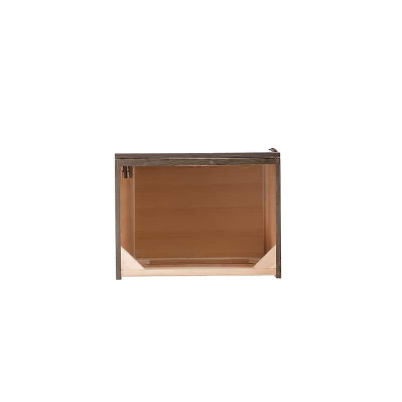 James Martin Vanities Columbia 24" Single Vanity, Ash Gray with White Glossy Composite Stone Top