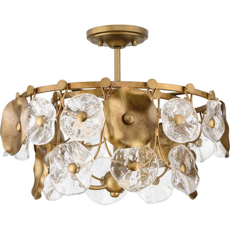 Progress Lighting P500442 Loretta 3 Light 18" Wide Pendant - Gold Ombre