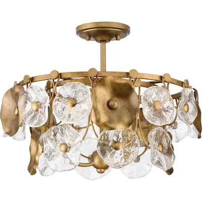 Progress Lighting P500442 Loretta 3 Light 18" Wide Pendant