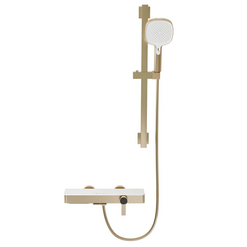 Modland Bathtub Faucet 2-Function Shower System with 3 Modes Handheld Shower,Height Adjustable Shower Slide Bar