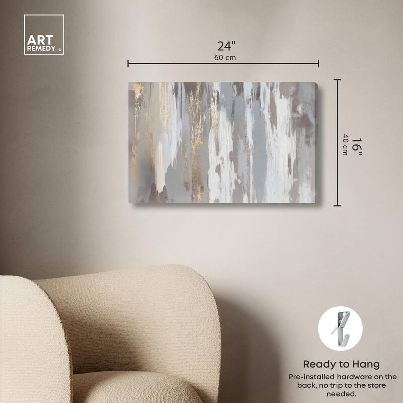 Flooding Gold II Canvas by Art Remedy, Gallery Wrapped