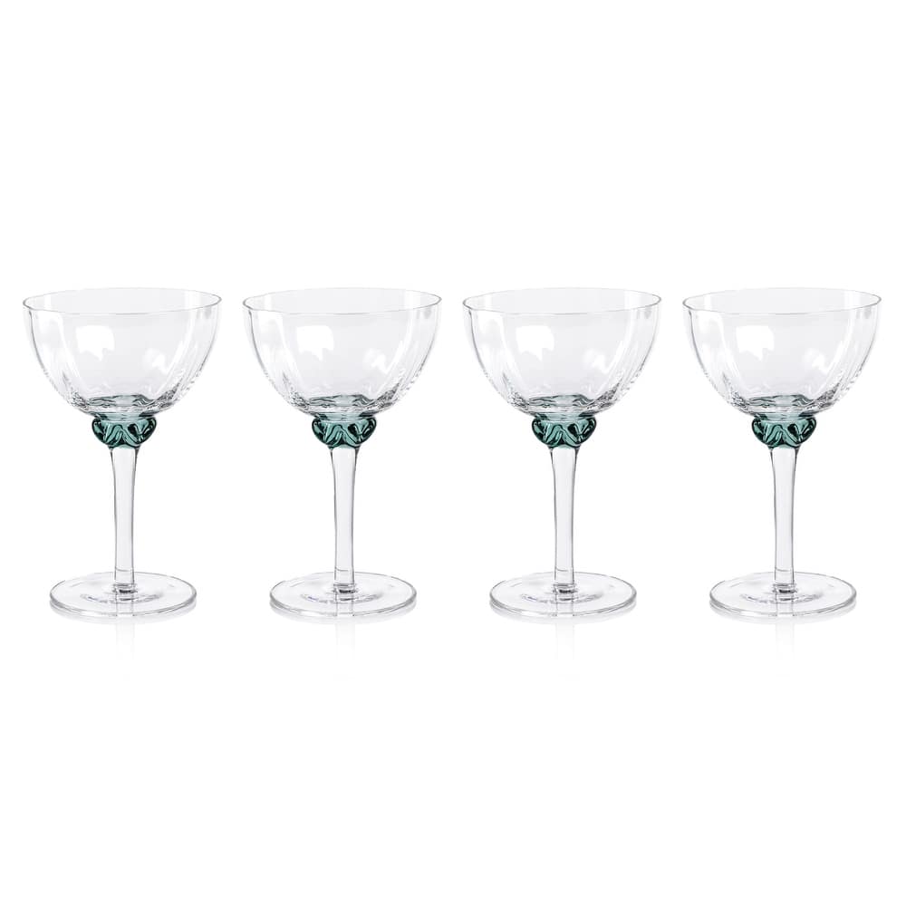 Cambrai Martini / Cocktail Optic Glasses, Set of 4