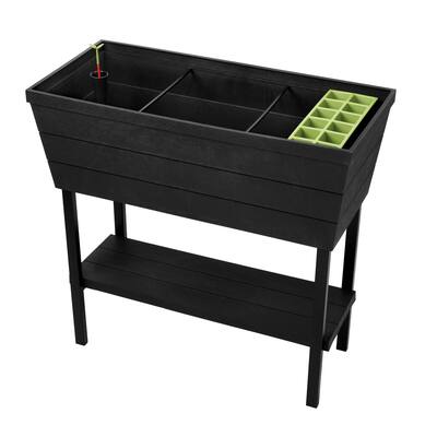 Keter Urban Bloomer Flower Plant Planter Raised Elevated Garden Bed With Self Watering Feature