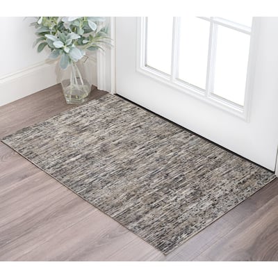 Yeros Abstract Soft Durable Area Rug By HomeRoots - 2' x 3'