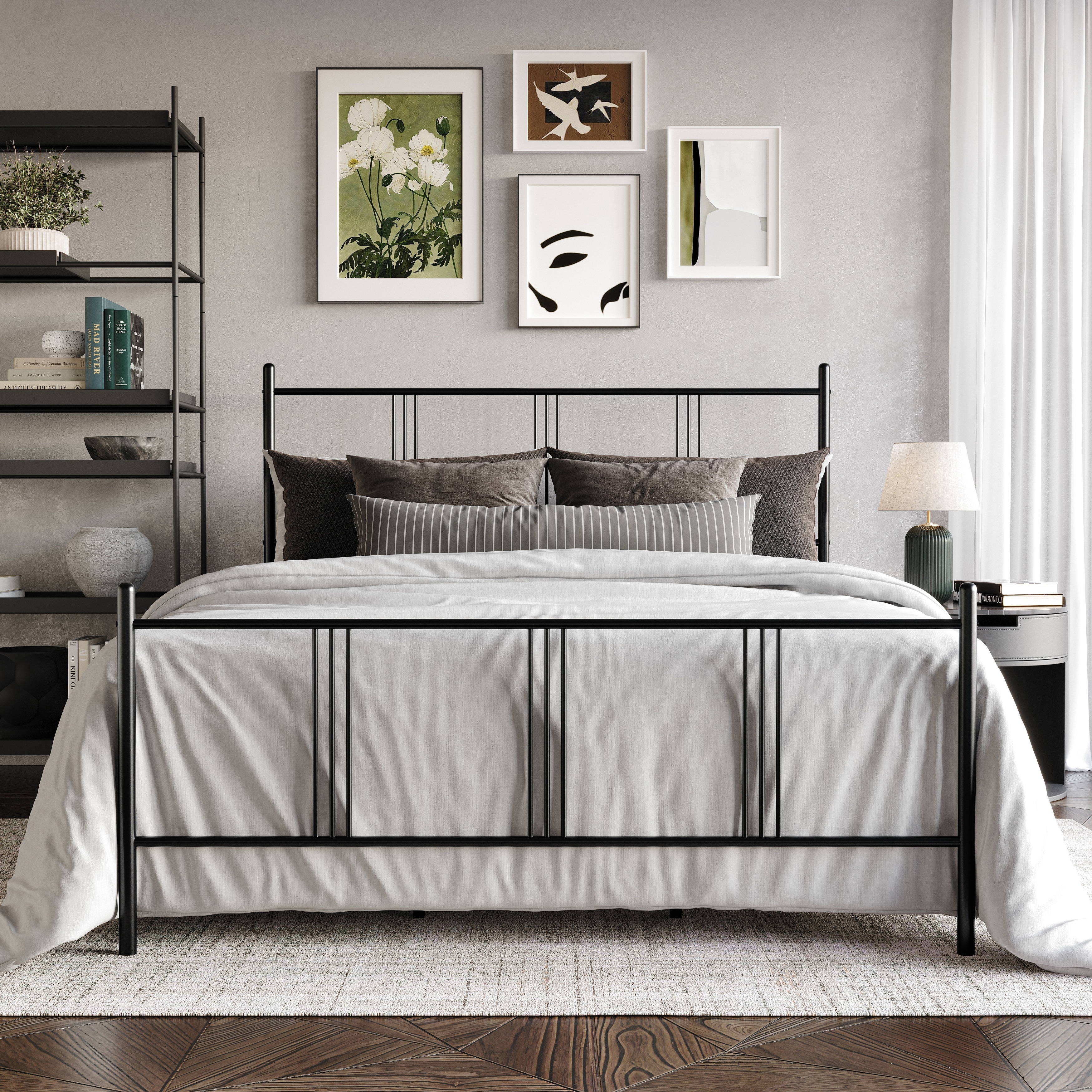 CraftPorch Shabby Metal Platform Bed
