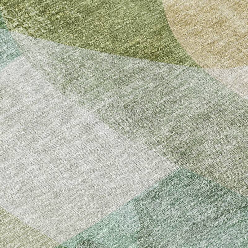 HomeRoots Abstract Transitional Rectangle Outdoor Rug