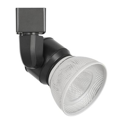 10W Integrated LED Metal Track Fixture with Mesh Head, Black and White