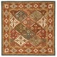 preview thumbnail 11 of 71, SAFAVIEH Handmade Heritage Corie Traditional Oriental Wool Rug 6' Square - Green/Red - Square