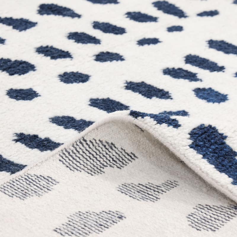 Overton Handmade Boho Animal Print Area Rug