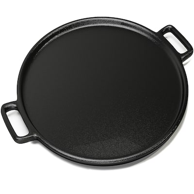 Cast Iron Pizza Pan-14 Inches Skillet for Cooking, Baking, Grilling-Durable by Home-Complete