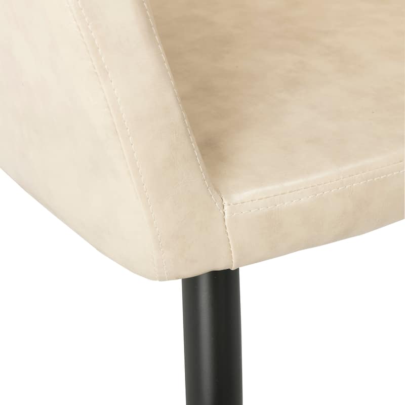 SAFAVIEH Drusilla Brown/ Black Accent Chair - 22.5" x 23.5" x 30" - 22Wx24Dx30H
