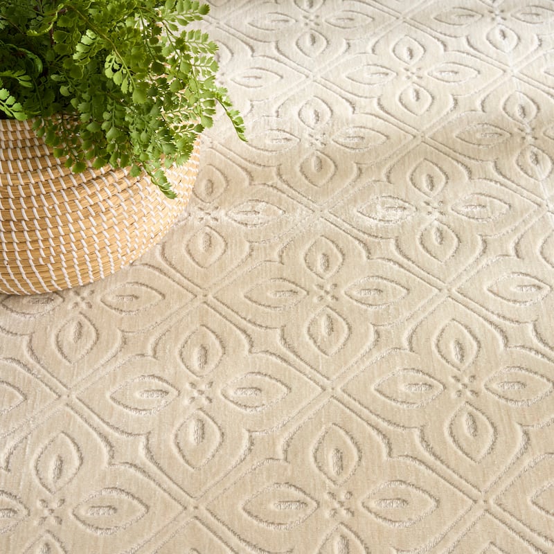 Nourison Washable Charm Indoor only Floral Area Rug