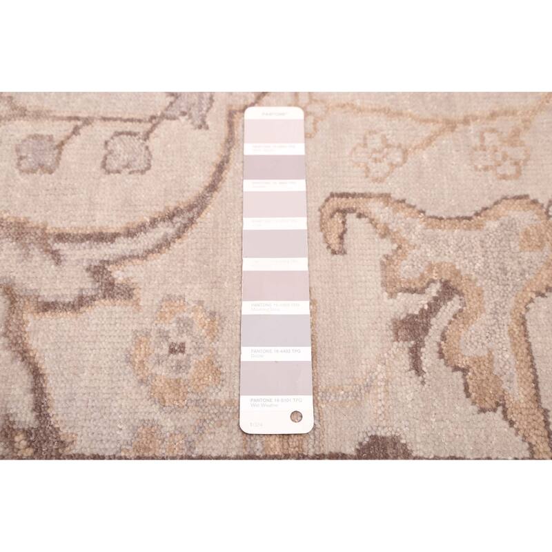 ECARPETGALLERY Hand-knotted Jamshidpour Light Grey Wool Rug - 10'0 x 13'10