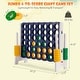 preview thumbnail 3 of 8, Gymax Jumbo 4-to-Score Game Set Giant 4 in A Row Kids Adults w/ 42