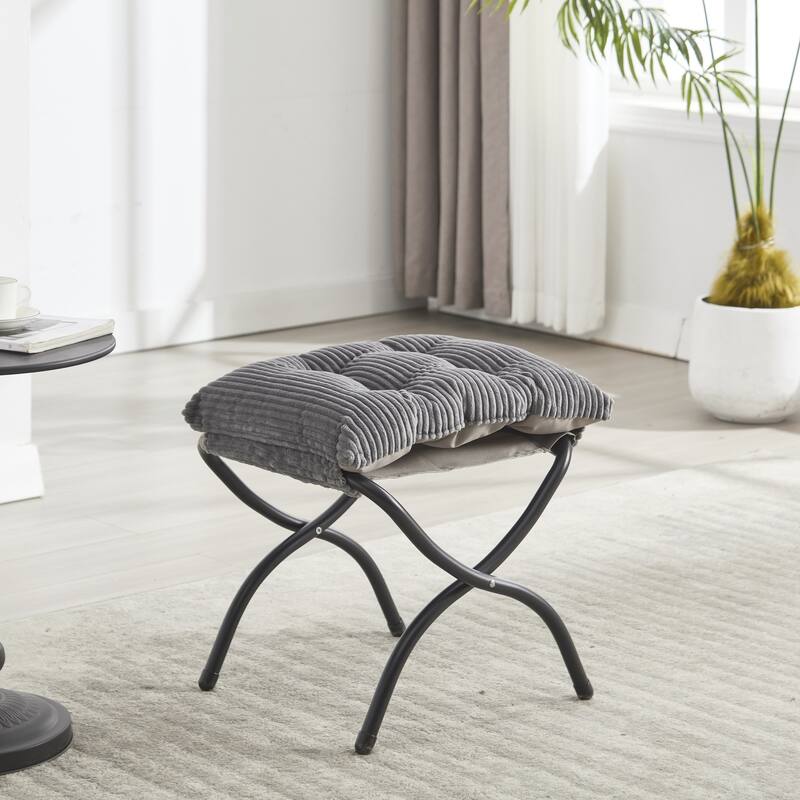 Modern Lounge Accent Chair with Armrests and a Side Pocket, Leisure Upholstered Sofa Chair Reading Chair with Footrest