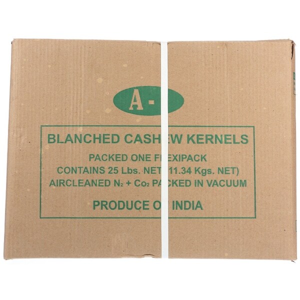 Bulk Nuts Cashews - Organic - Pieces - Raw - Unsalted - 25 lbs