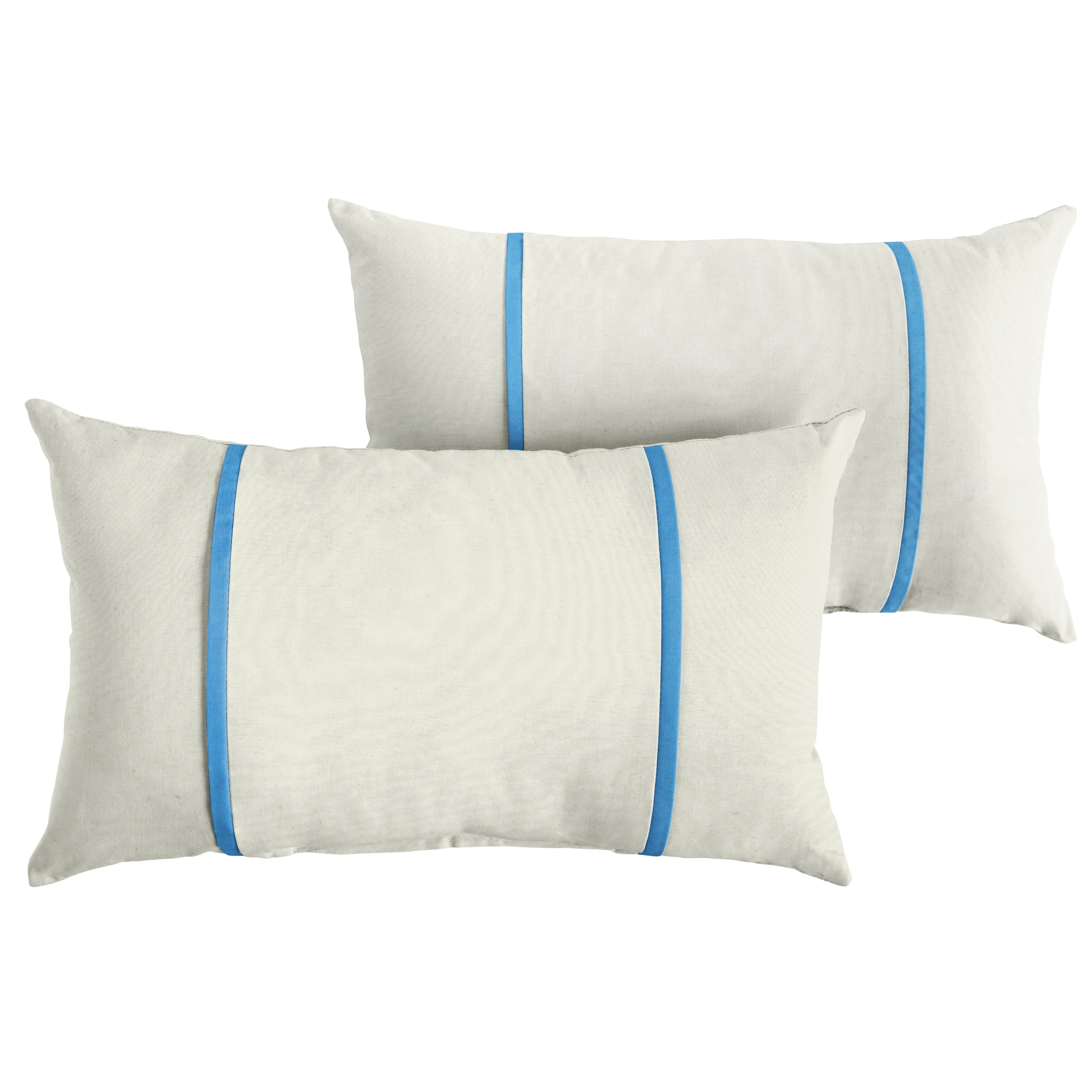 Sorra Home Sunbrella Outdoor Double Petite Flange Pillow Set of 2