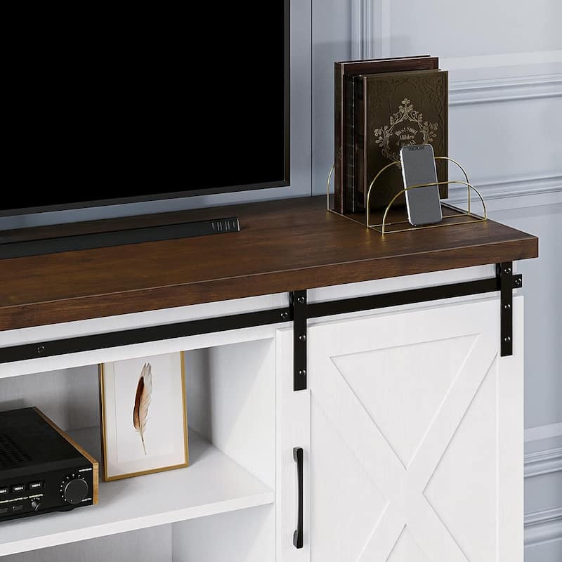 IDEALHOUSE Farmhouse TV Stand for 65 Inch TV