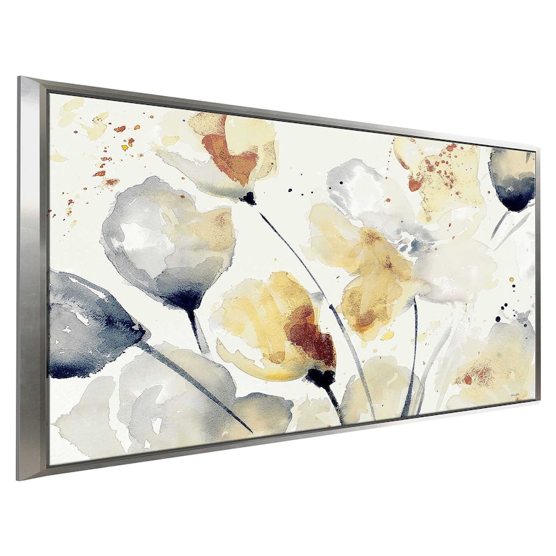 "Autumn Abstract Floral" Print on Floating Canvas