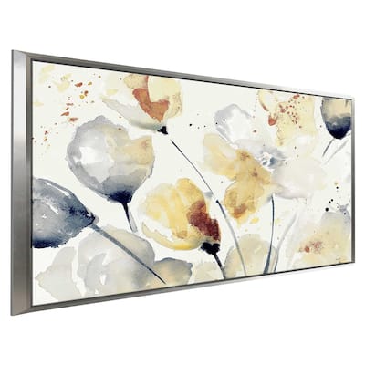 "Autumn Abstract Floral" Print on Floating Canvas