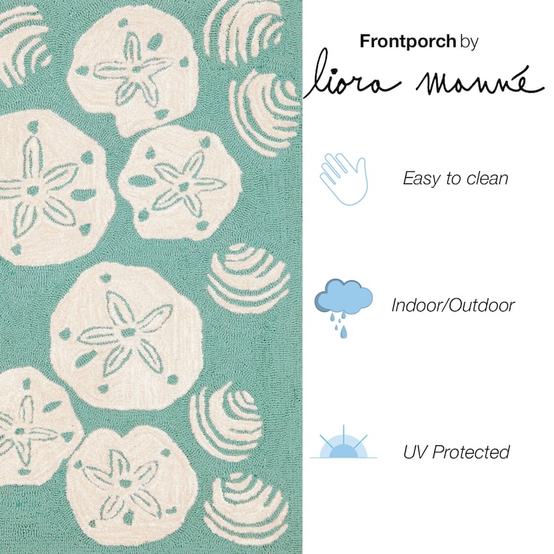 Liora Manne Frontporch Shell Toss Indoor/Outdoor Mat