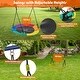 preview thumbnail 7 of 7, 4-in-1 Heavy-Duty Metal Playset with Slide and Basketball Hoop - Multi - 138" x 59.5" x 67.5"