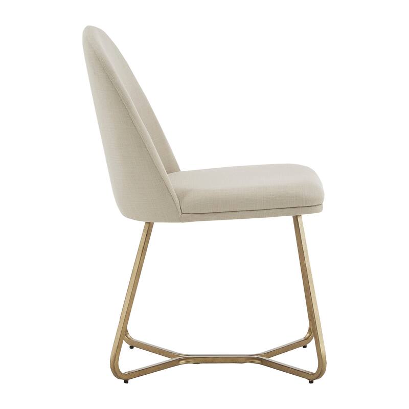 Cheyenne Gold Metal Dining Chair (Set of 2) by iNSPIRE Q Modern On Sale Bed Bath & Beyond