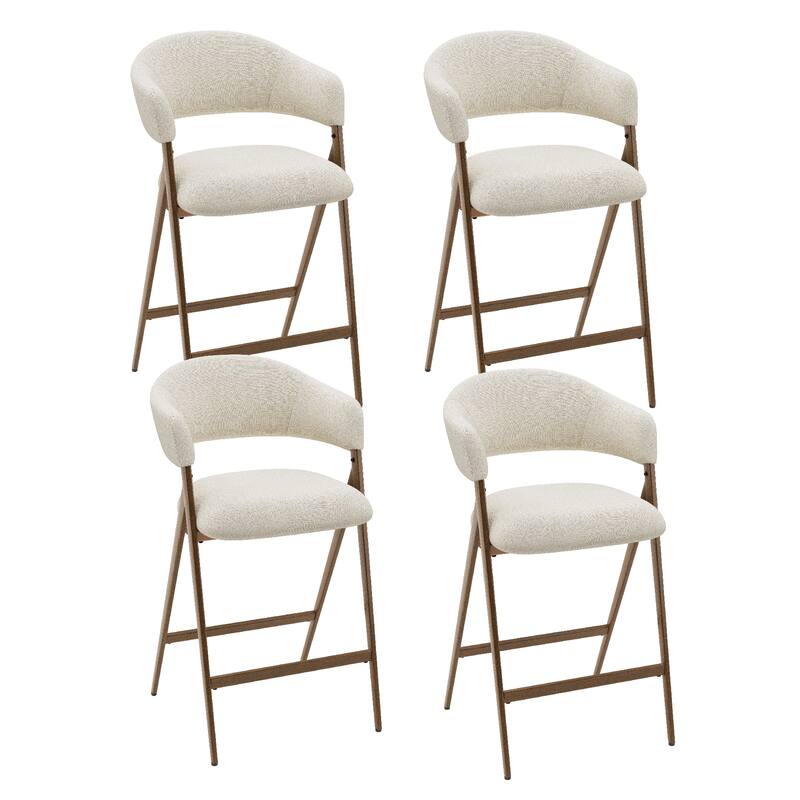 RENEWLINE Bar Stools Height Counter Stools with Backrest&Footrest