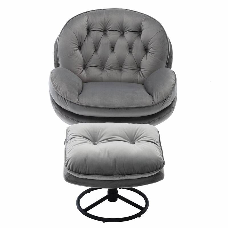 TV Chair Accent Chair for Living Room with Ottoman