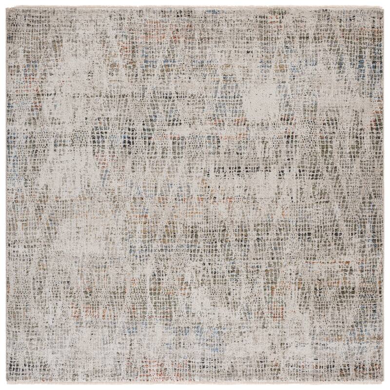 SAFAVIEH Grove Morgan Modern Rug - 6'7" Square - Ivory/Green