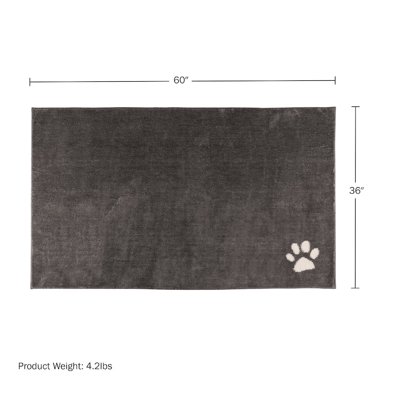 PETMAKER 60x36 Dog Door Mat for Muddy Paws