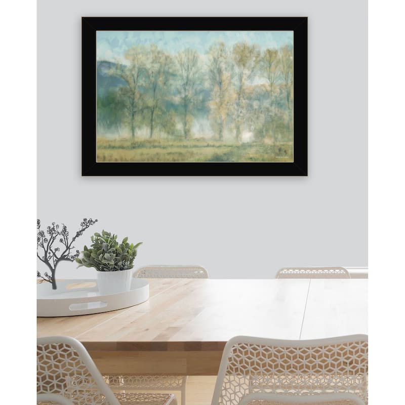TrendyDecor4U "Peaceful Tree Line of Nature" Framed Print Wall Art