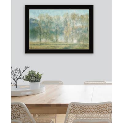 TrendyDecor4U "Peaceful Tree Line of Nature" Framed Print Wall Art