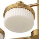 preview thumbnail 11 of 12, Uttermost Wedge 12 Lt LED Brass Chandelier - 40.625"W x 40.625"D x 7.25"H