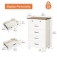 preview thumbnail 24 of 33, Farmhouse Kids Dresser with 5/6 Drawers, Wood Baby Dresser for Nursery