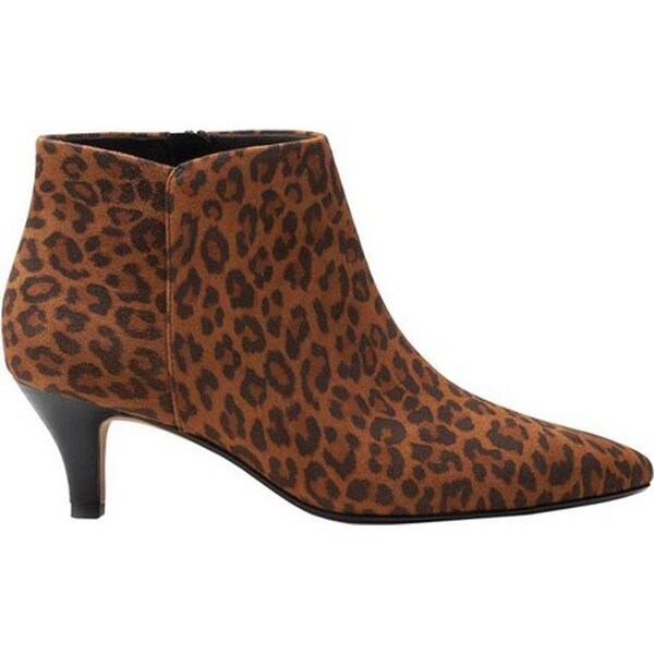 clarks leopard print ankle boots