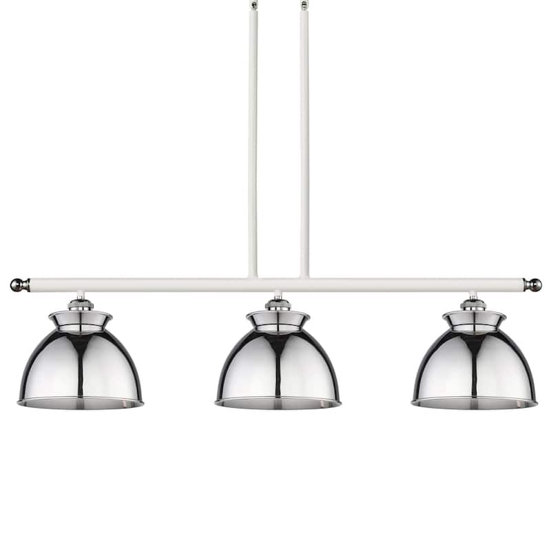 Innovations Lighting 516-3I-11-36 Adirondack Linear Adirondack 3 Light - White / Polished Chrome