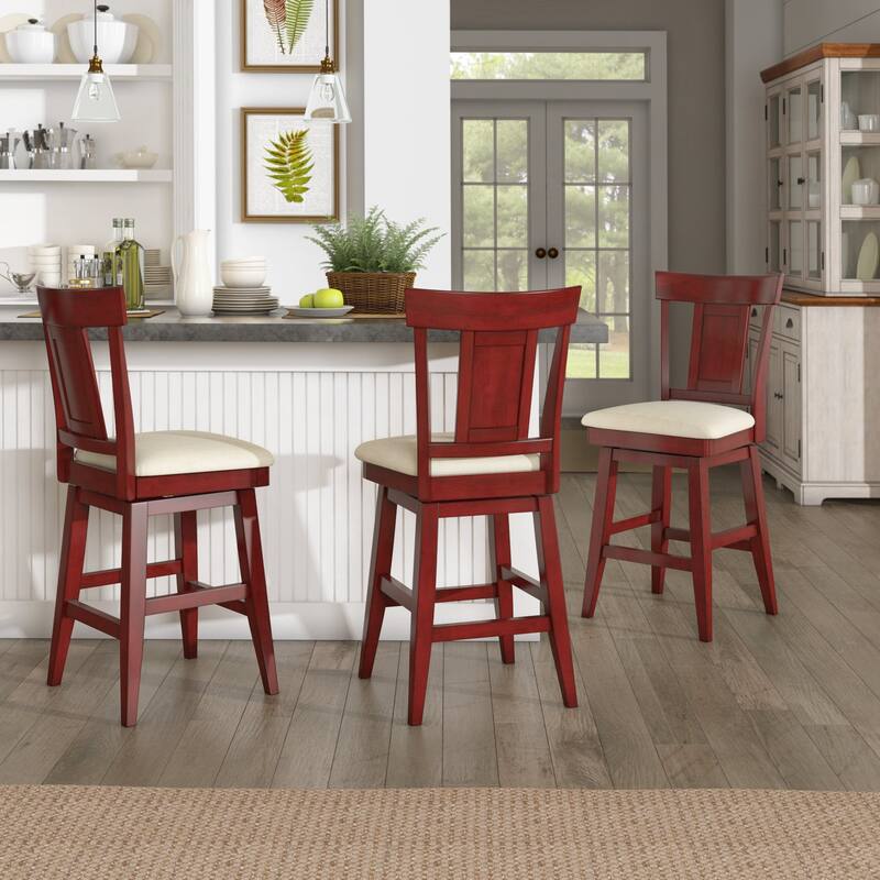 Eleanor Panel Back Wood Swivel Chair by iNSPIRE Q Classic