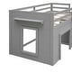 preview thumbnail 14 of 18, Twin Size Loft Bed with Cabinet and Shelf, Grey